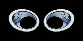 Nissan Qashqai 2007–2010 Dimljusramar med fördjupning (2 st, plast) foto 4