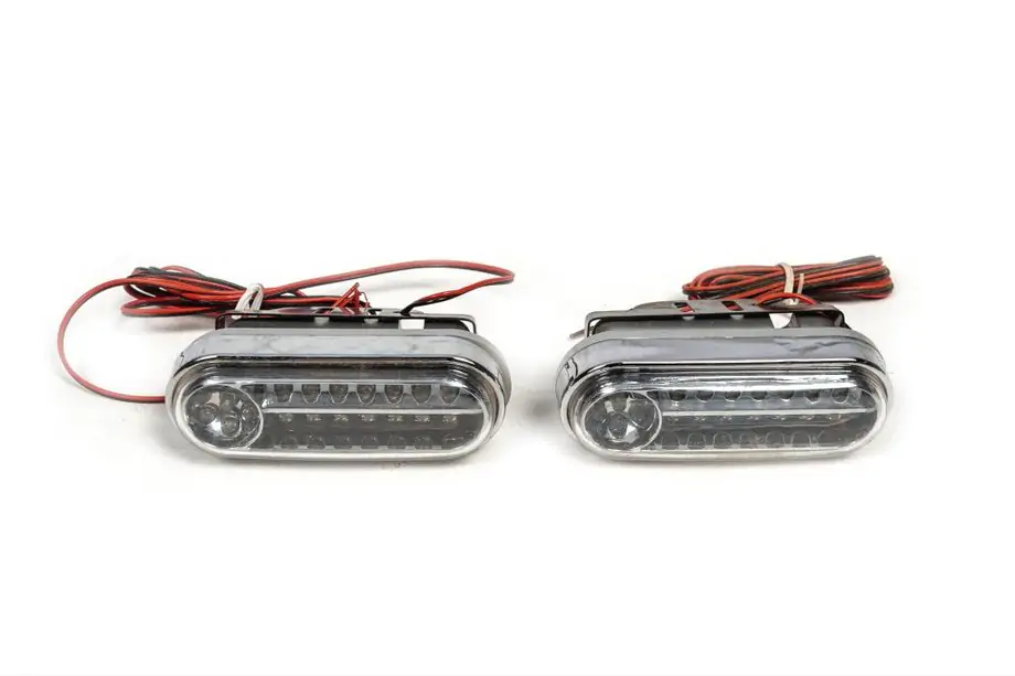 Blå LED DRL-dimljus Image