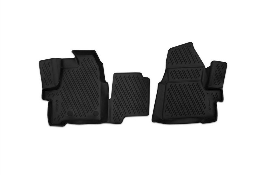 Ford Custom 2013–2022 3D gummimattor till kupén (2 st, Novline) 1+2 seats (Variant 2) Image