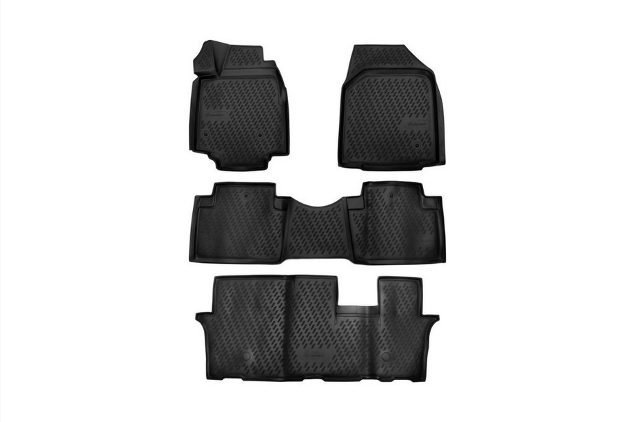 Honda Pilot 2008–2015 3D-gummimattor för kupén (4 st, Novline) Image