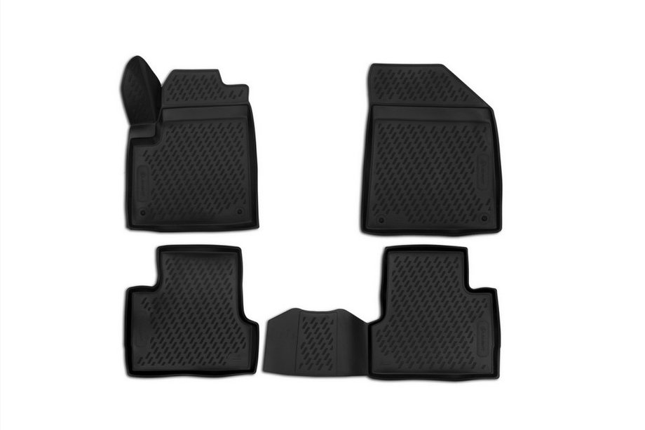Jeep Cherokee KL 2013– 3D-gummimattor för kupén (4 st, Novline) Image