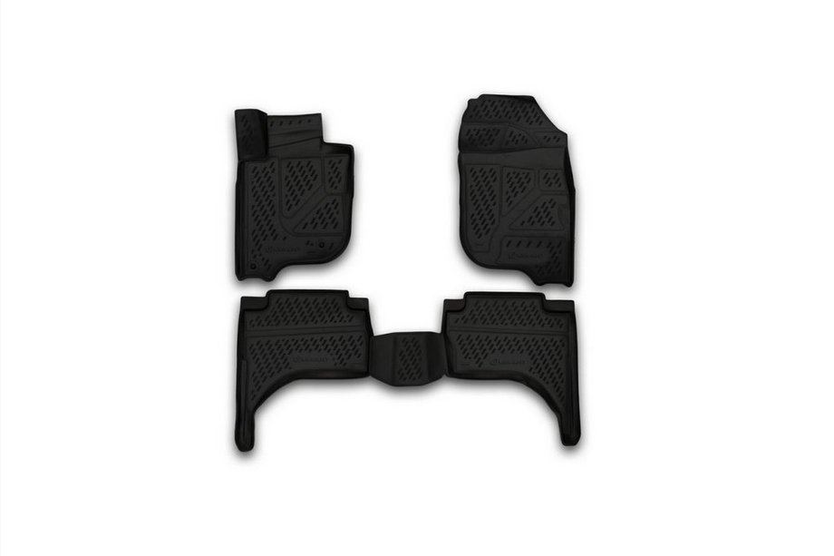 Mitsubishi L200 2015–2024 3D-gummimattor för kupén (4 st, Novline) Image