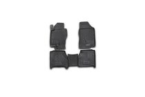 Nissan Navara 2006–2015 (2005↗) Gummimattor till kupén (4 st, Novline) för automat foto 1
