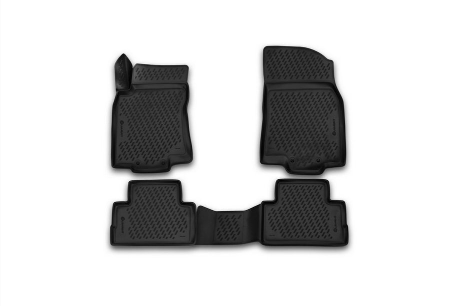 Nissan Qashqai 2014–2021 3D gummimattor för kupén (4 st, Novline) (J11F) Montering Europa Image