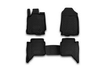Ford Ranger 2011–2022 Gummimattor för kupén (4 st, Novline) 4D foto 1