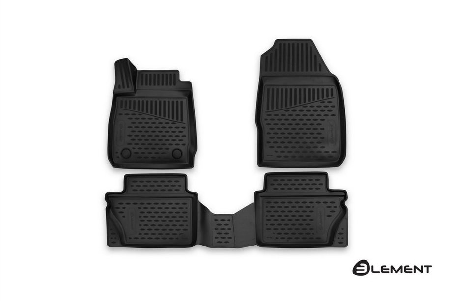 Ford Fiesta 2008–2017 (2015↗) 3D gummimattor för kupén (4 st, Novline) Image