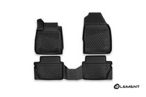 Ford Fiesta 2008–2017 (2015↗) 3D gummimattor för kupén (4 st, Novline) foto 1