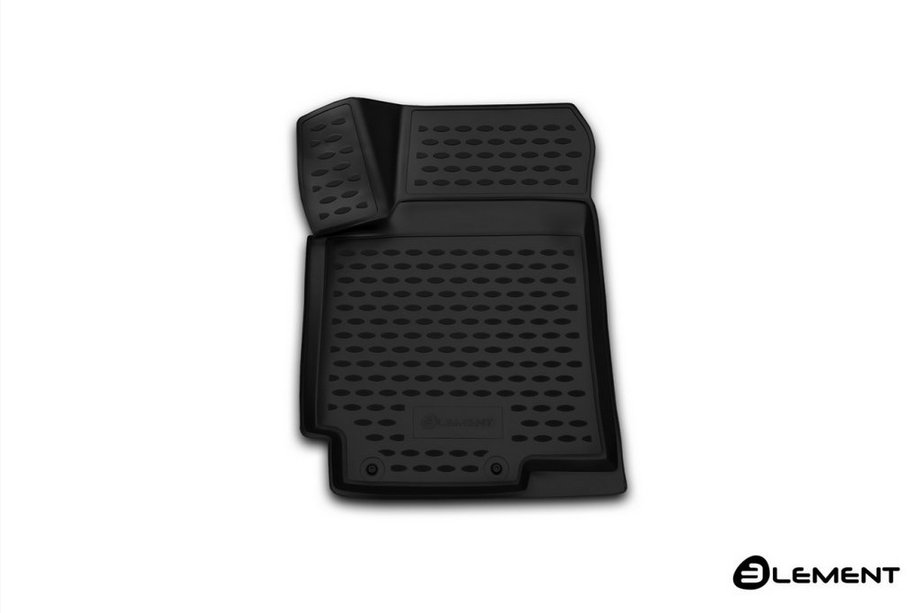 Hyundai Accent 2011–2017 Gummimatta (fram vänster) 3D för kupén (Novline) Image
