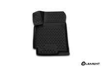 Hyundai Accent 2011–2017 Gummimatta (fram vänster) 3D för kupén (Novline) foto 1