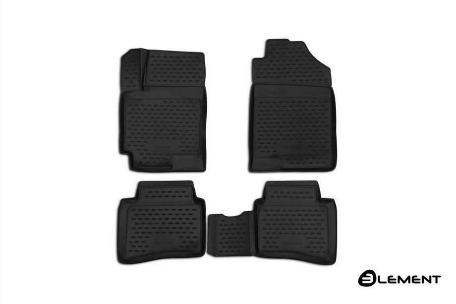 Kia Rio 2017– 3D gummimattor för kupén (4 st, Novline) SD/HB (X-Line) Image