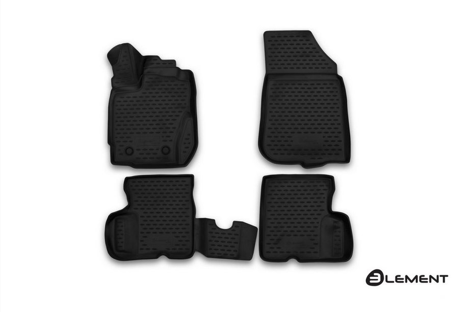 Nissan Terrano 2014– (2016↗) 3D gummimattor till kupén (4 st, Novline) Image