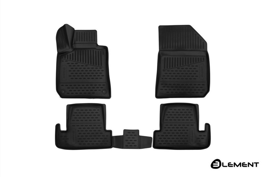 Peugeot 308 2014–2021 3D-gummimattor för kupén (4 st, Novline) Image