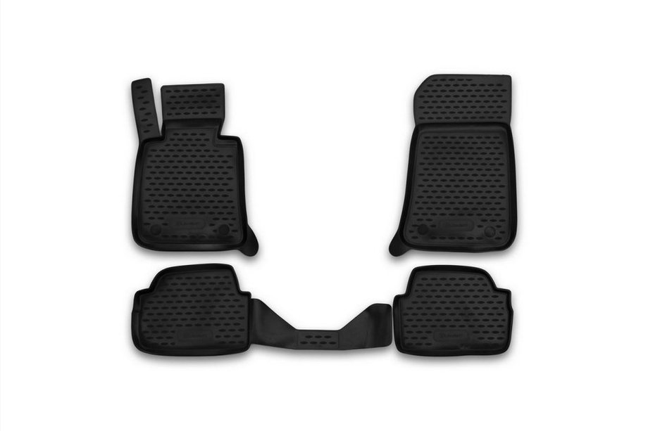 BMW 1-serie E81/E82/E87/E88 2004–2011 Gummimattor till kupén (4 st, Novline) 3D Image
