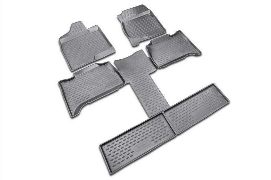 Chevrolet Tahoe 2014–2019 (2007-2015) Gummimattor (Kapitan) till kupén (6 st, Novline) Image