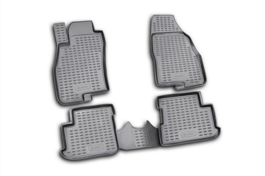 Fiat Punto Grande/EVO 2006–2018 (2006↗) Gummimattor till kupén (4 st, Novline) 5D Image