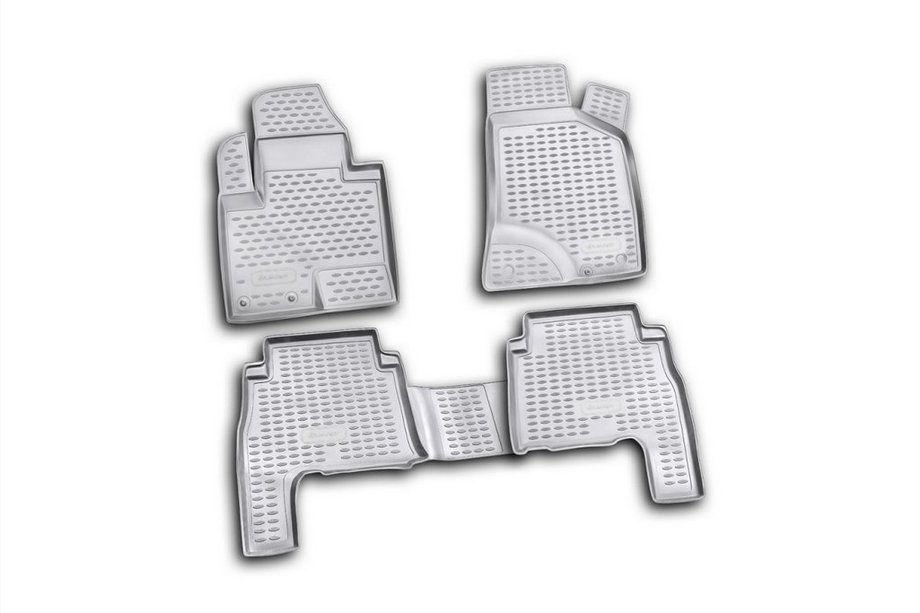 Hyundai Santa Fe 2 2006–2012 (2010-2012) Gummimattor för kupén (4 st, Novline) Image