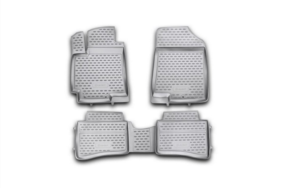 Hyundai Accent 2011–2017 Gummimattor till kupén (4 st, Novline) HB Image