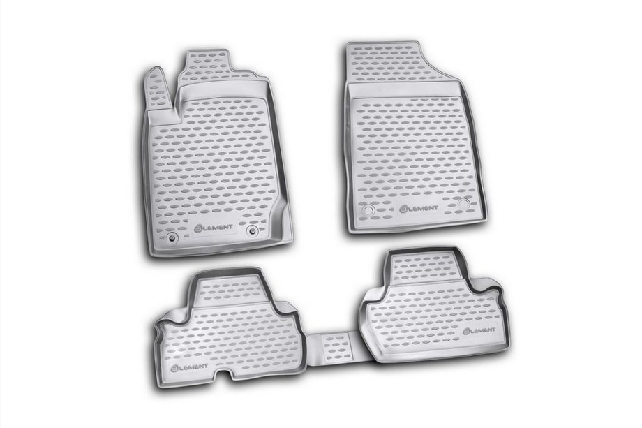 Mitsubishi L200 2006–2015 (2010-2015) Gummimattor för kupén (4 st, Novline) 2D Image