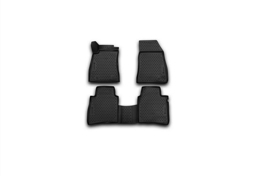 Nissan Tiida 2011–2014 (2015↗) 3D gummimattor för kupén (4 st, Novline) Image
