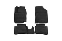 Hyundai I-20 2008–2012 3D-gummimattor för kupén (4 st, Novline) foto 1