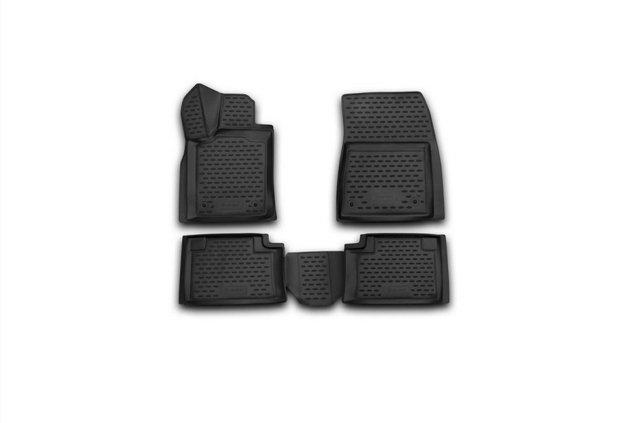 Jeep Grand Cherokee WK2 2010–2021 (2014↗) 3D gummimattor för kupén (4 st, Novline) Image