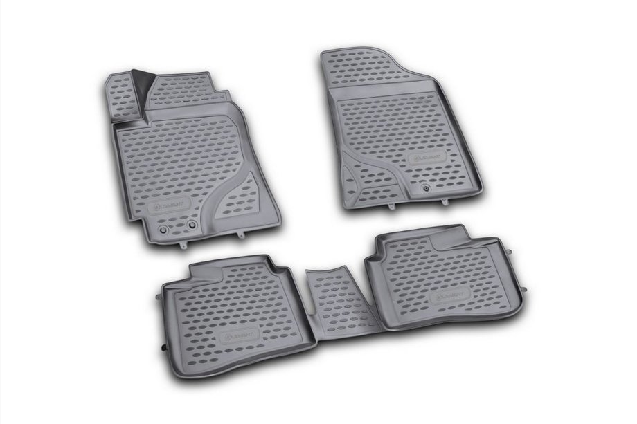 Kia Cerato 2 2010–2013 3D-gummimattor för kupén (4 st, Novline) Image