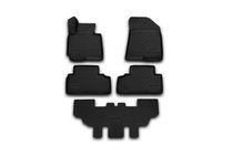 Kia Carens 2012– 3D gummimattor för kupén (5 st, Novline) 7-sits foto 1