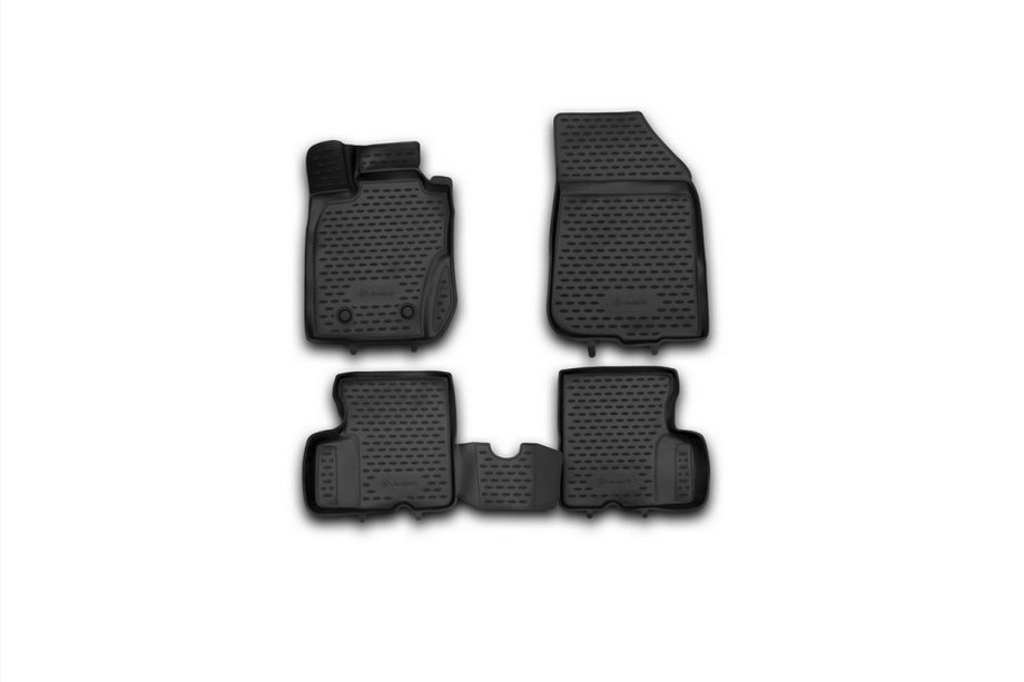 Renault Duster 2008–2017 (2011-2015) 3D gummimattor för kupén (4 st, Novline) 4WD Image