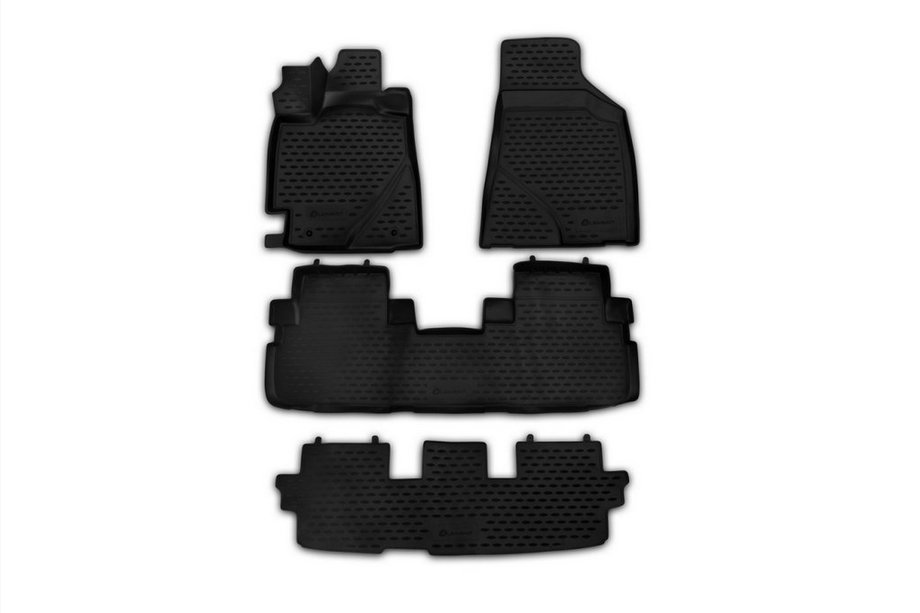 Toyota Highlander 2008–2013 3D-gummimattor för kupén (4 st, Novline) Image