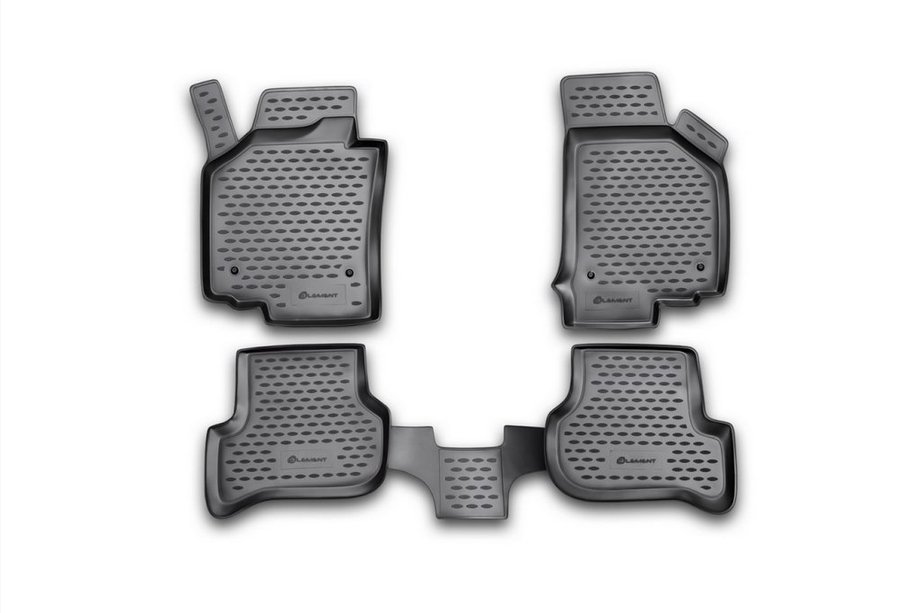 Seat Leon 2005–2012 Gummimattor till kupén (4 st, Novline) Image
