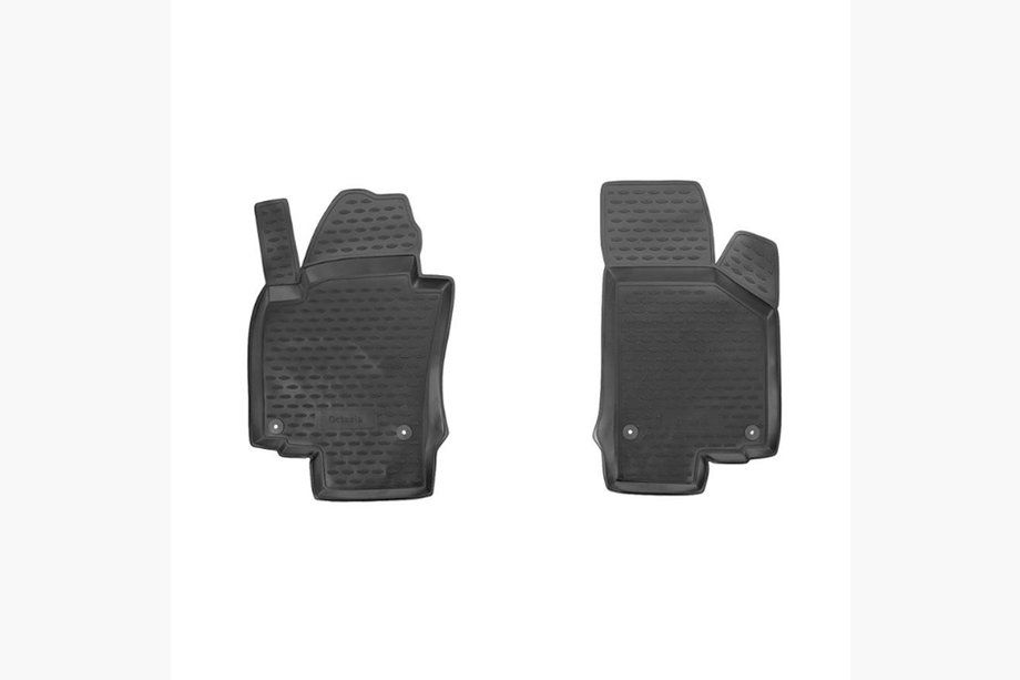 Skoda Octavia II A5 2006–2010 Gummimattor till kupén (fram) (2 st, Novline) 2004-2013 Image