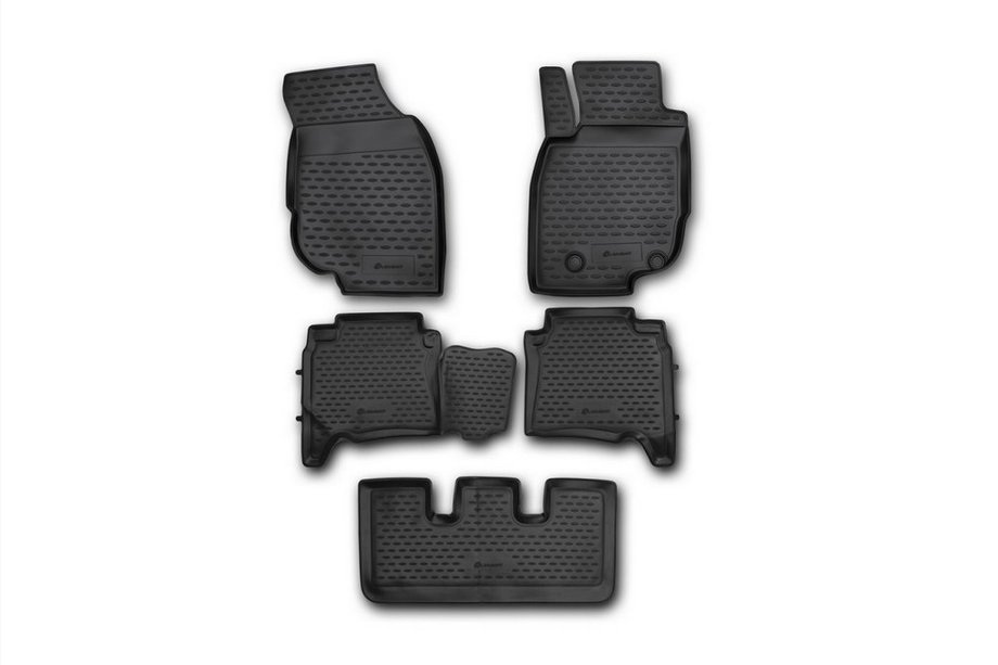Toyota Fortuner 2006–2015 (2013-2017) Gummimattor till kupén (5 st, Novline) Л. Н. Foto 1