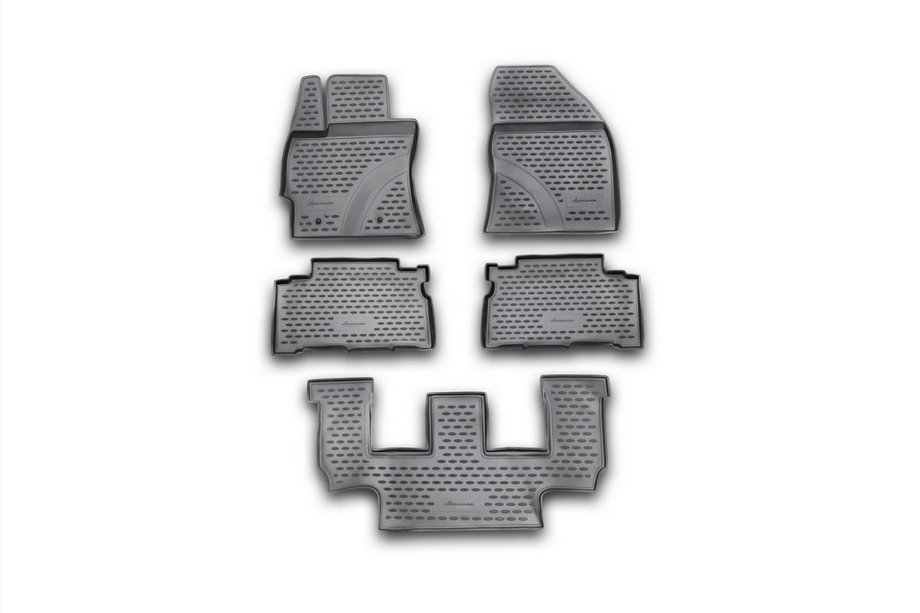 Toyota Verso 2009–2018 (2009-2013) Gummimattor till kupén (3 rader) (5 st, Novline) Version 1 Image