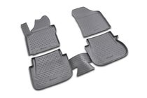 Volkswagen Caddy 2004–2010 Gummimattor för kupén (4 st, Novline, 1 skjutbar) foto 1