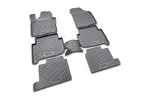 Volkswagen Touran 2010–2015 Gummimattor till kupén (6 st, Novline) för 7-sits foto 1