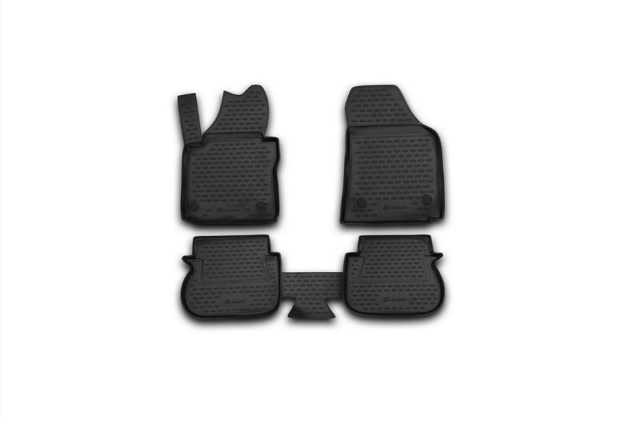 Volkswagen Caddy 2010–2015 Gummimattor till kupén (4 st, Novline, 2 skjutbara) Image