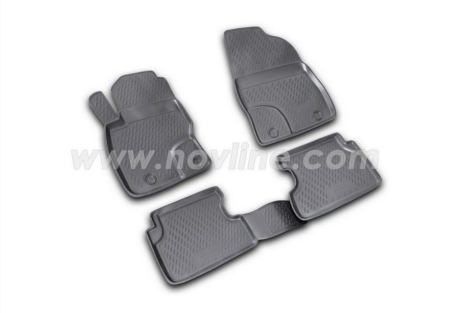 Ford Focus II 2005–2008 Gummimattor till kupén (4 st, Novline) Variant 1 Image