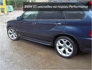 BMW X5 E53 1999–2006 Sidokjolar Performance (2 st, för lackering) foto 1