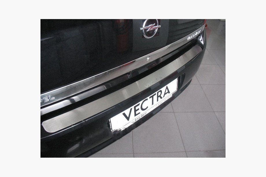 Opel Vectra C 2002–2008 Natanika lastskydd för bakre stötfångare (rostfritt stål) Image