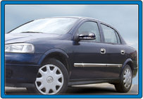 Opel Astra G Classic 1998–2012 Dörrlister (4 st, rostfritt stål) Carmos - turkiskt stål foto 1