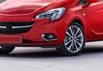 Opel Corsa E 2015–2019 Dimljuskåpor (2 st, rostfritt stål) foto 1