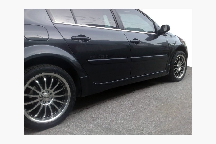 Renault Megane II 2004–2009 Sidokjolar (SD, för lackering) Image