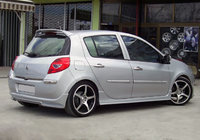 Renault Clio III 2005–2012 Sidokjolar (för lackering) foto 1
