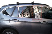 BMW X1 E84 2009–2015 Stolplister för dörrstolpar (rostfritt stål) 6 st foto 1
