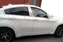 BMW X6 E71 2008–2014 Dörrstolpslister (rostfritt stål) foto 1