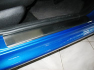 Peugeot 206 1998–2024 Natanika Premium instegsskydd (4 st, rostfritt stål) foto 1