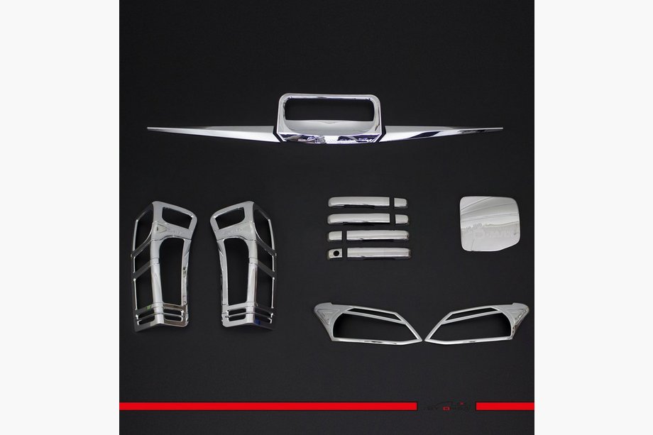 Isuzu D-Max 2011–2019 Sats kromade ABS-lister Image