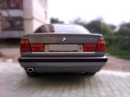 BMW 5-serie E34 1988–1995 Kromlist till baklucka (rostfritt stål) foto 1