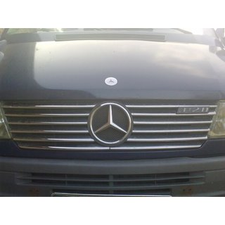Rostfria grillister till kylargrill (1995-2000, 12 delar) Mercedes Sprinter W901/902/903/904/905 1995–2006 foto 4