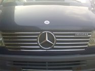 Mercedes Sprinter W901/902/903/904/905 1995–2006 Rostfria grillister till kylargrill (1995-2000, 12 delar) foto 4